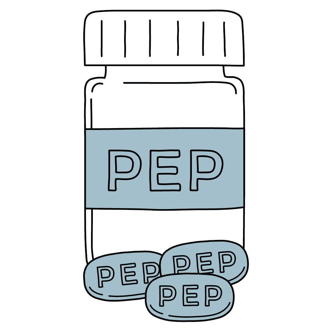 PEP pill bottle.